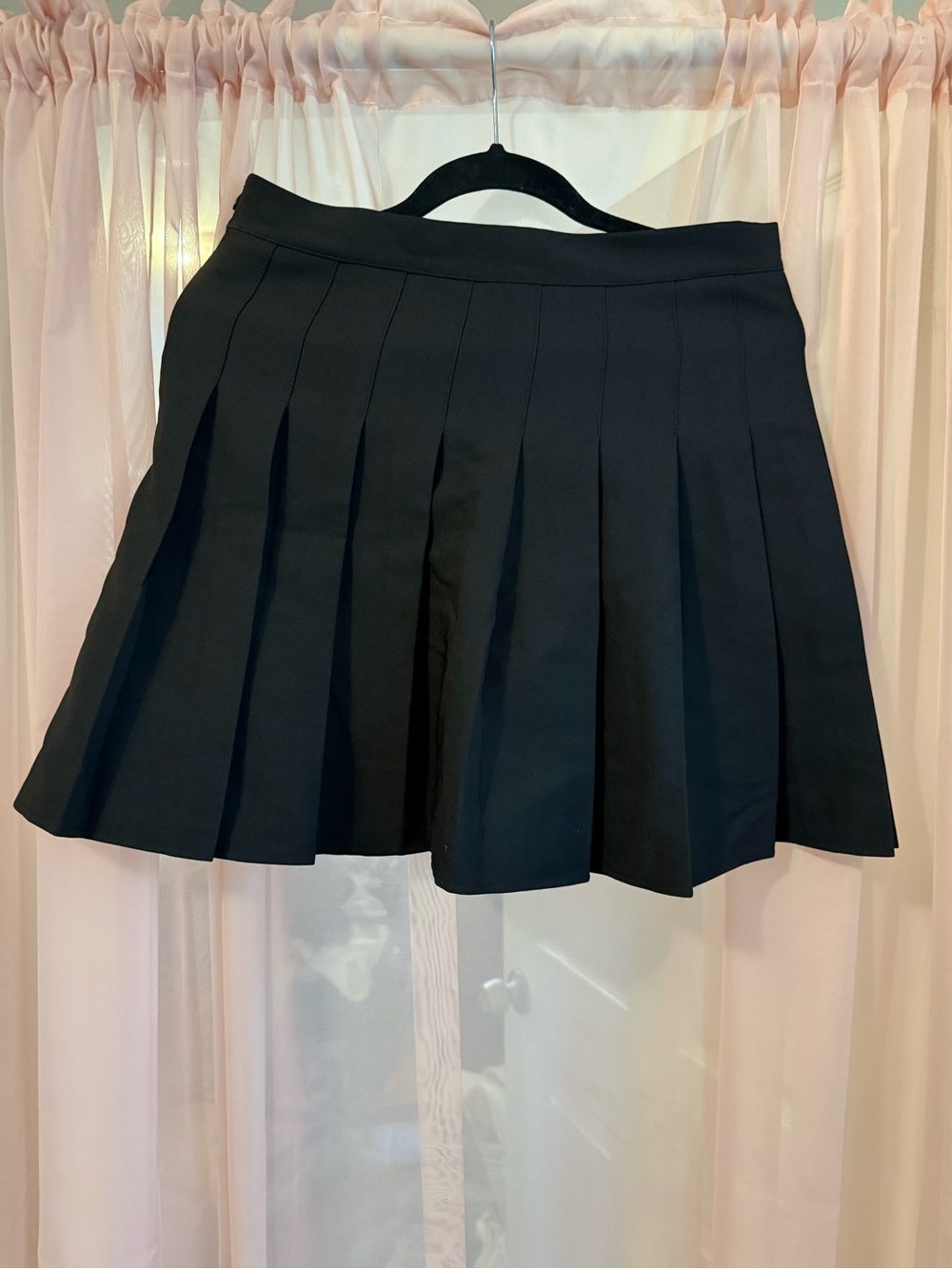 Classic Black Pleated Skirt